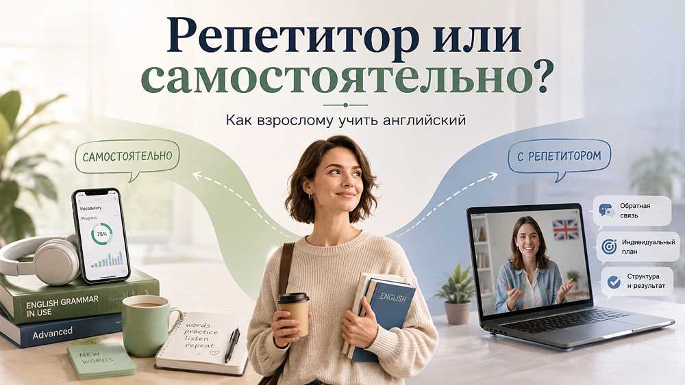 Нужен ли взрослому репетитор по английскому или можно заниматься самостоятельно
