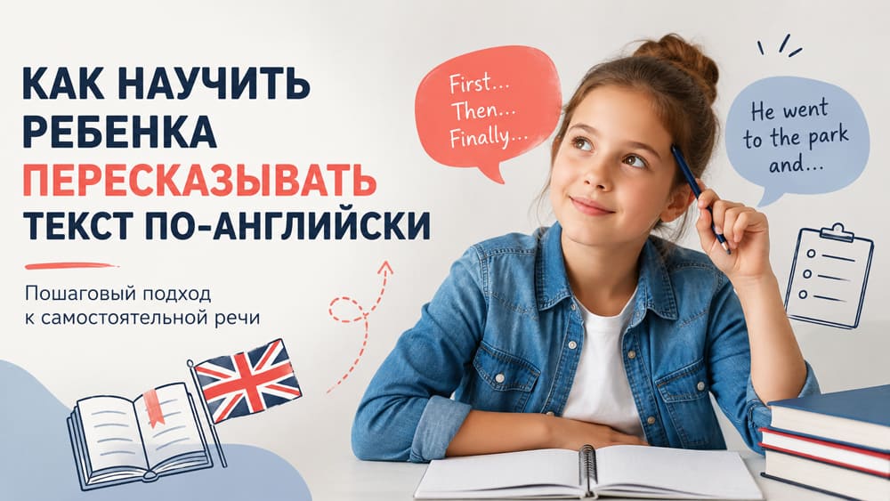 Как научить ребенка пересказывать текст по-английски