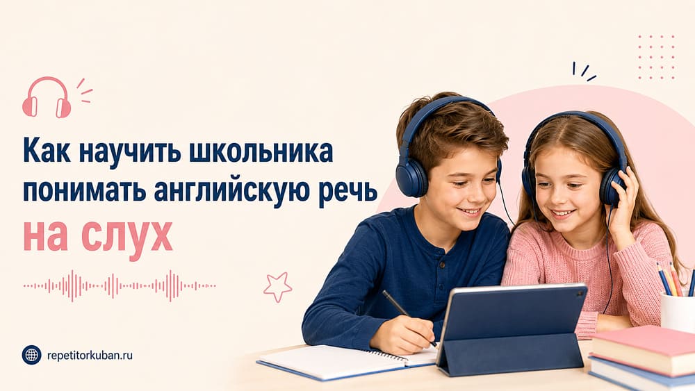 Как научить школьника понимать английскую речь на слух