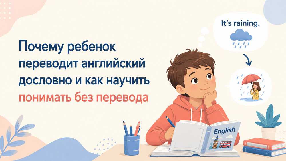 Почему ребенок переводит английский дословно и как научить понимать без перевода