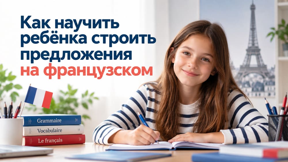 Как научить ребёнка строить предложения на французском