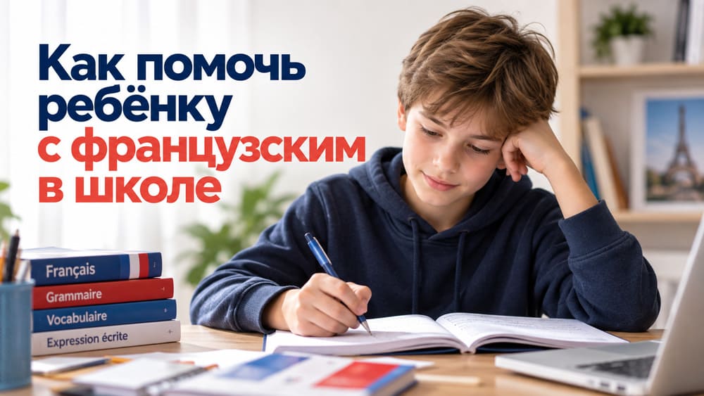 Как помочь ребёнку с французским языком в школе