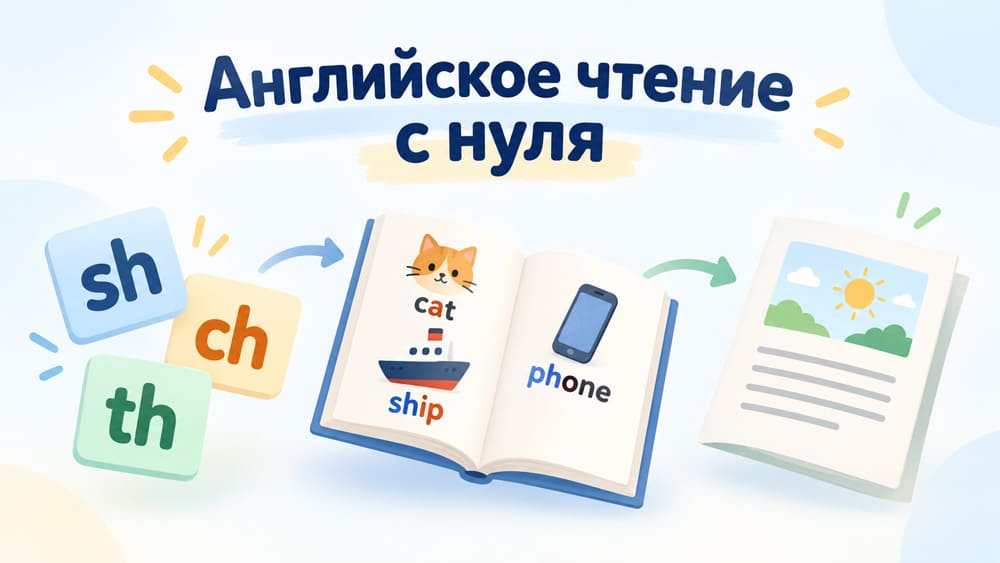 Английское чтение с нуля