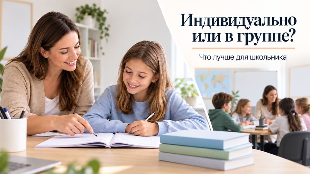 Индивидуальные или групповые занятия английским: что лучше школьнику